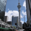 televizní a vyhlídková věž Sky Tower v Aucklandu